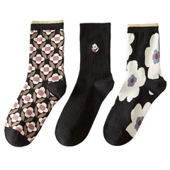 Socken mit Vintage-Blumenmuster
