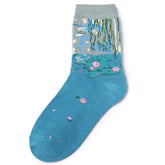 Seerosen Monet Socken