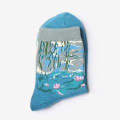 Seerosen Monet Socken