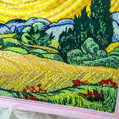 Campo de trigo con cipreses Tee