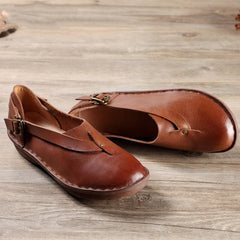 Lässige Ballerinas aus echtem Leder