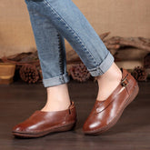 Lässige Ballerinas aus echtem Leder