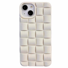 Weiß karierte iPhone-Hülle