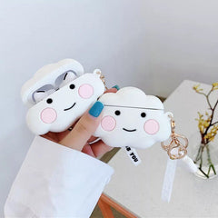 Weißes Airpods-Etui „Cloud“