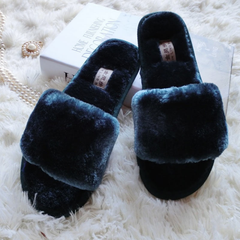 Pantuflas casuales de felpa para el hogar