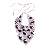 Gehäkelter Haarschal mit Yin-Yang-Motiv