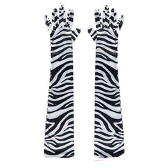 Handschuhe mit Zebramuster