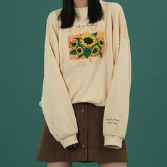 Sonnenblumen-Sweatshirt