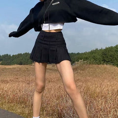 Baby Lies Gestreifter Faltenrock