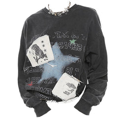 Ästhetisches Sweatshirt „Downtown Girl“