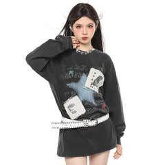 Ästhetisches Sweatshirt „Downtown Girl“