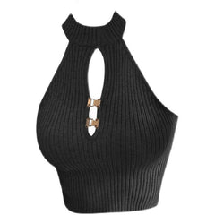 Geripptes Neckholder-Top „Florence“