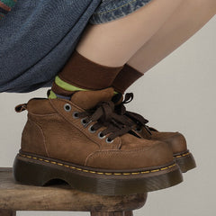 Englische Herbst Plateaustiefel