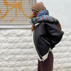 Autumn Feels – Karierter Wollschal