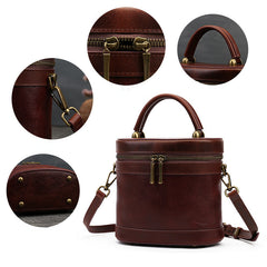 Lässige Damen-Schultertasche aus Leder