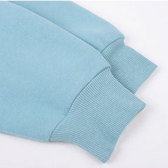 Übergroßer Hoodie in Babyblau