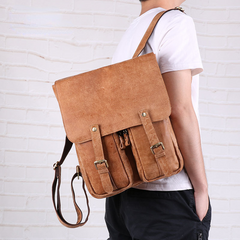 Freizeit-Laptop aus Leder im Vintage-Stil