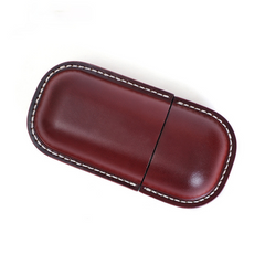 Vintage Handmade Leather Glass Case