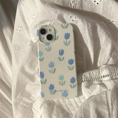 Blaue Tulpen iPhone-Hülle