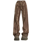 Braune Jeans der Fashion Week