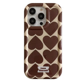 Brown Heart Case For IPhone