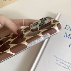 Brown Heart Case For IPhone