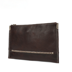 Bolso maletín de cuero ultrafino para hombre