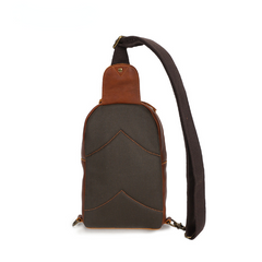 Vintage Trainings-Brusttasche aus Rindsleder