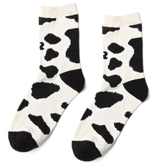 Socken mit Kuh-Print