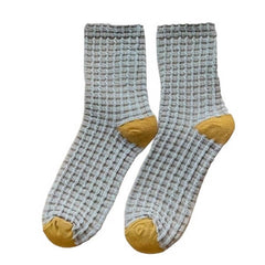 Gemütliche karierte Socken