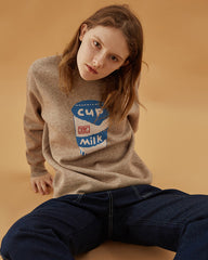 Teurer Milchpullover