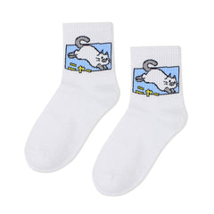 Calcetines de gato travieso