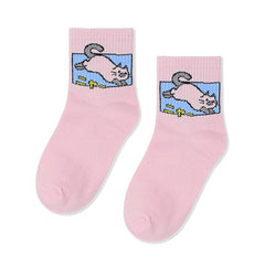 Calcetines de gato travieso