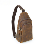 Retro Handmade Leather Chest Bag