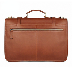 Luxury Genuine Cowhide Leather Business BriefCase