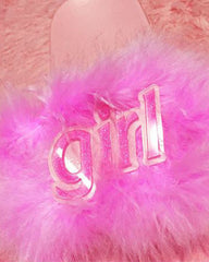 Daddy Girl Pelzsandalen