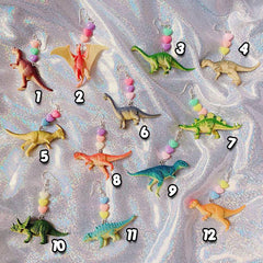 Pendientes de dinosaurios