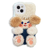 Funda para iPhone con diseño de perro peludo