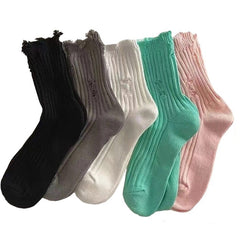 Calcetines destruidos de Downtown Girl