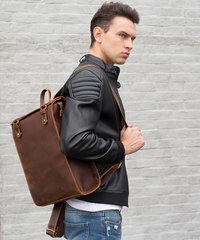 Handgemachte Vintage Leder Reisetasche