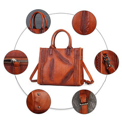 Handgefertigte Handtaschen aus Leder