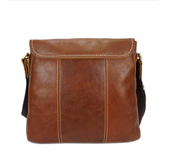 Handgemachte Umhängetasche für Herren aus Ölwachsleder