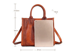 Handgefertigte Handtaschen aus Leder