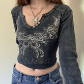 Feen Grunge Ästhetisches Crop Top