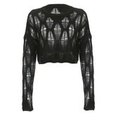 Fairy Grunge Häkel-Crop-Top