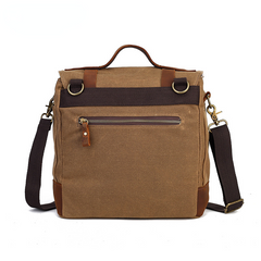 Bolso de negocios de lona y cuero retro