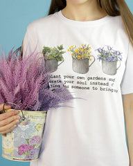 Camiseta "Tus propios jardines", talla L