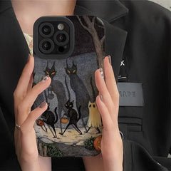 Ghost And Cat Case For IPhone