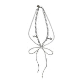 Grunge Ästhetisches Metall Schleifen Halsband