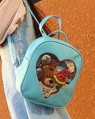 Rucksack mit Herz-Glitzer